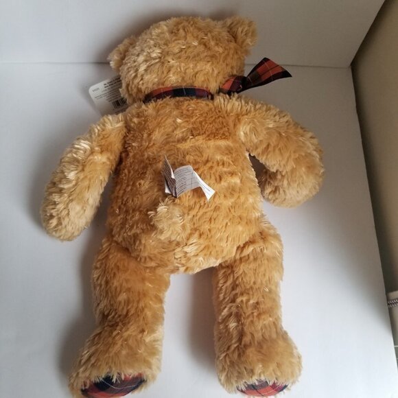Gund Teddy Bear with Tag 17" Plush "My Name is Plaid" Soft Tan - Picture 11 of 12